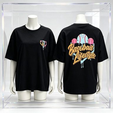 Luxury Lifestyle Family - เสื้อยืดคอกลมผ้าฝ้ายลายไอศกรีมสุดสบาย 2026 สไตล์เบสบอล ลุคสบายๆ สำหรับฤดูร้อน แฟชั่นหรูหราสำหรับผู้ชายและผู้หญิง